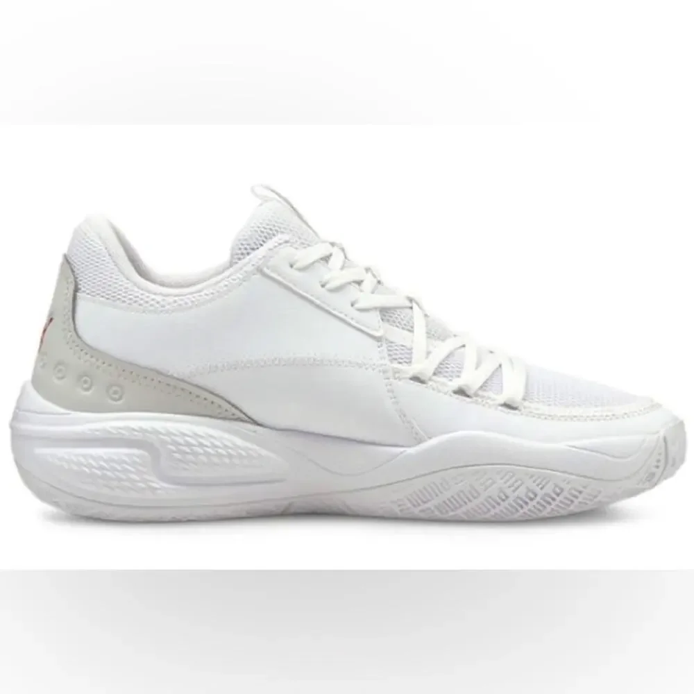 PUMA Court Rider Team 'White High Risk Red Basketball Sneakers